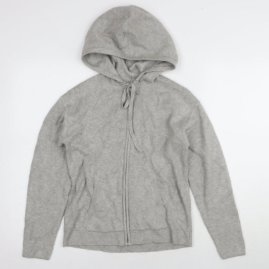 Unisex Adults UK Size S Marks and Spencer Grey Full Zip Hoodie