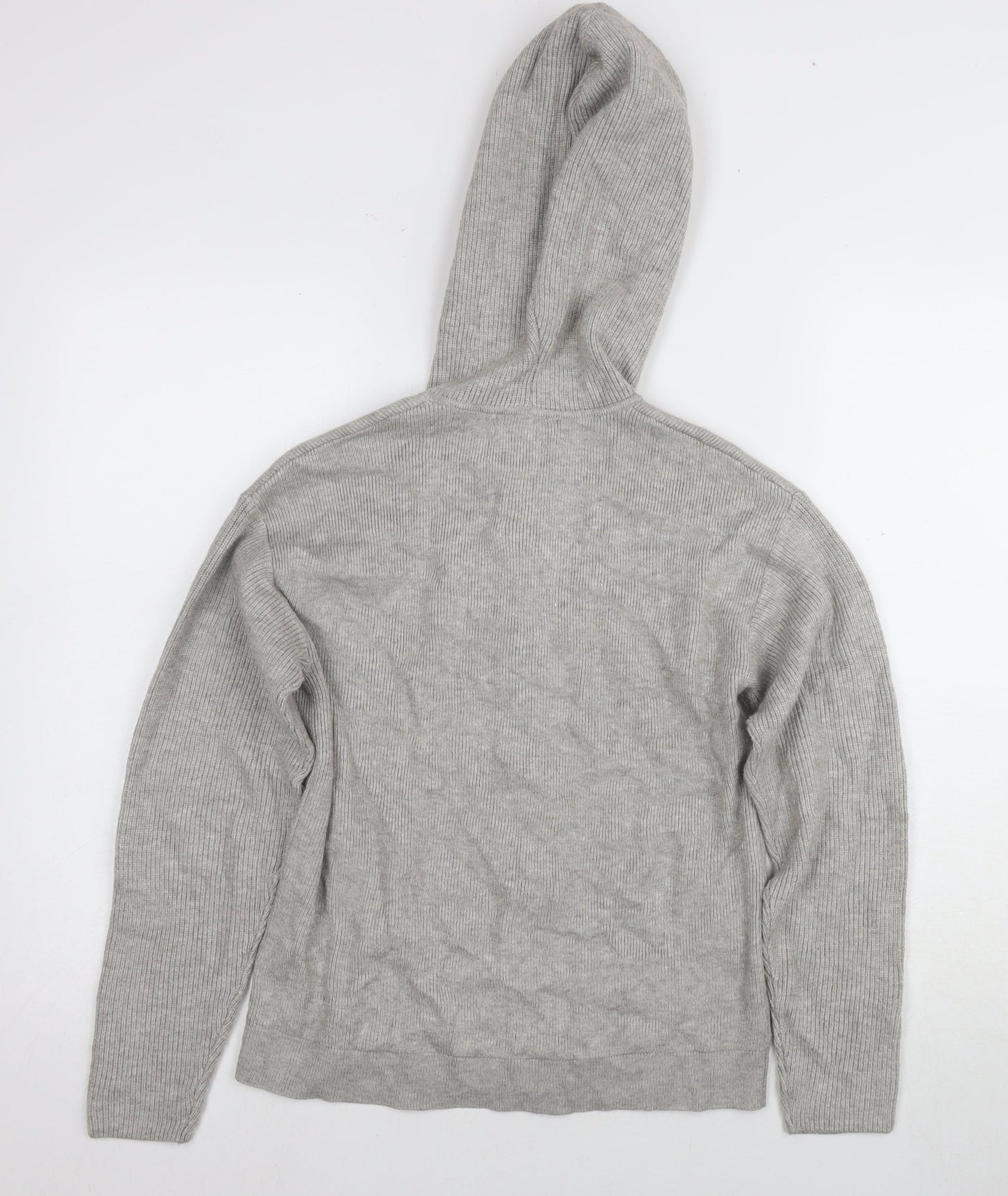 Unisex Adults UK Size S Marks and Spencer Grey Full Zip Hoodie