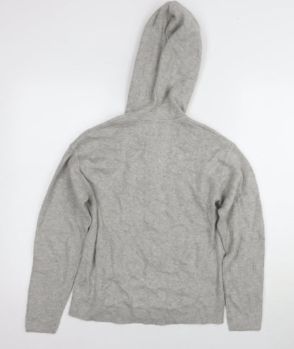 Unisex Adults UK Size S Marks and Spencer Grey Full Zip Hoodie