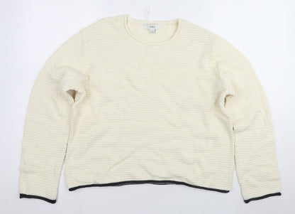 Womens UK Size M Marks and Spencer Ivory Pullover Jumper