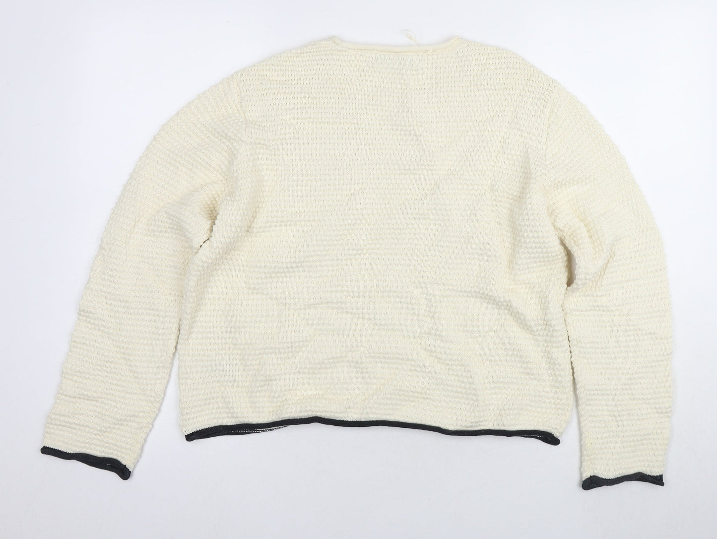 Womens UK Size M Marks and Spencer Ivory Pullover Jumper