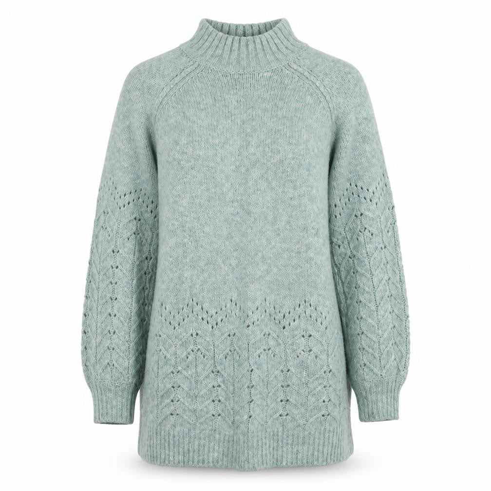 Womens UK Size 12 M&Co Green Pullover Jumper
