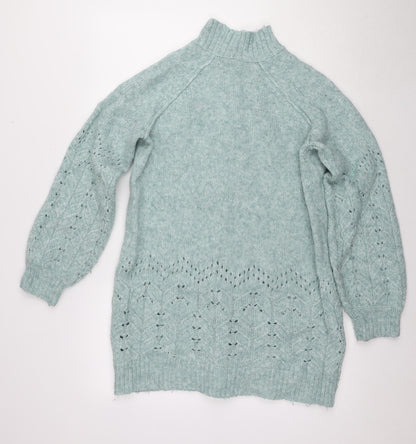 Womens UK Size 12 M&Co Green Pullover Jumper
