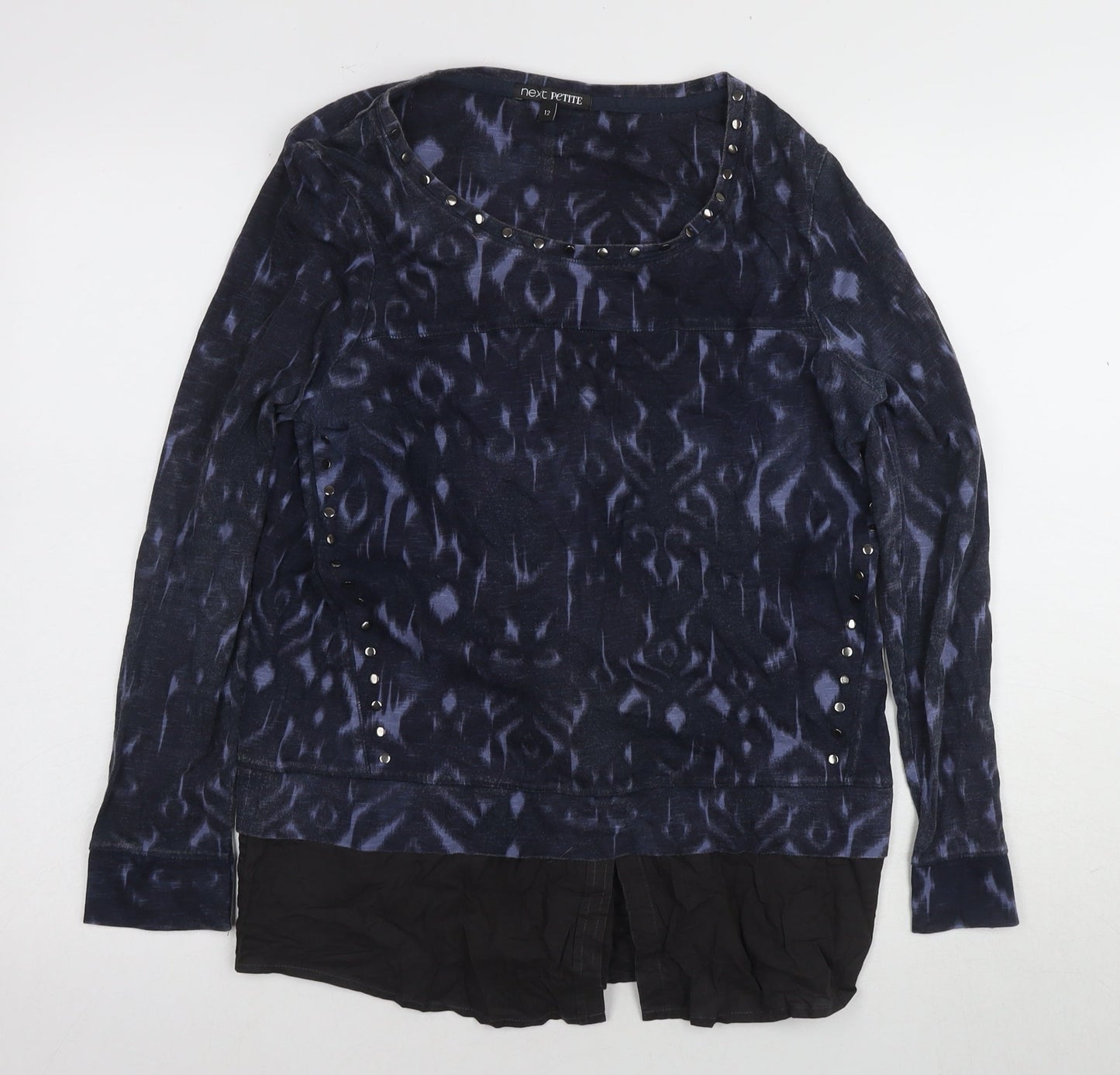 Womens UK Size 12 NEXT Blue Basic Blouse