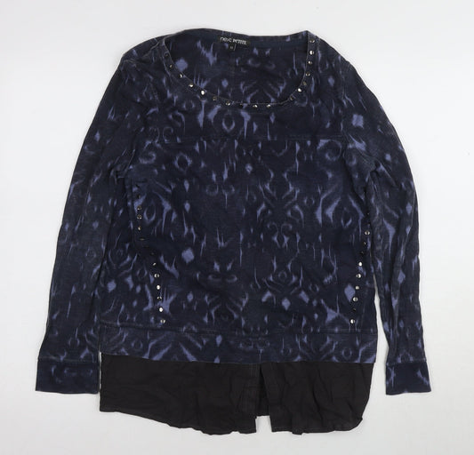Womens UK Size 12 NEXT Blue Basic Blouse
