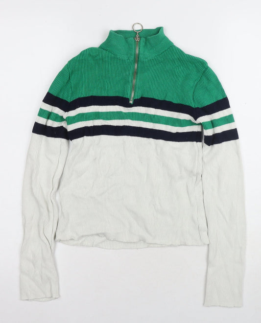 Womens UK Size S Urban Outfitters Multicoloured Full Zip Jumper