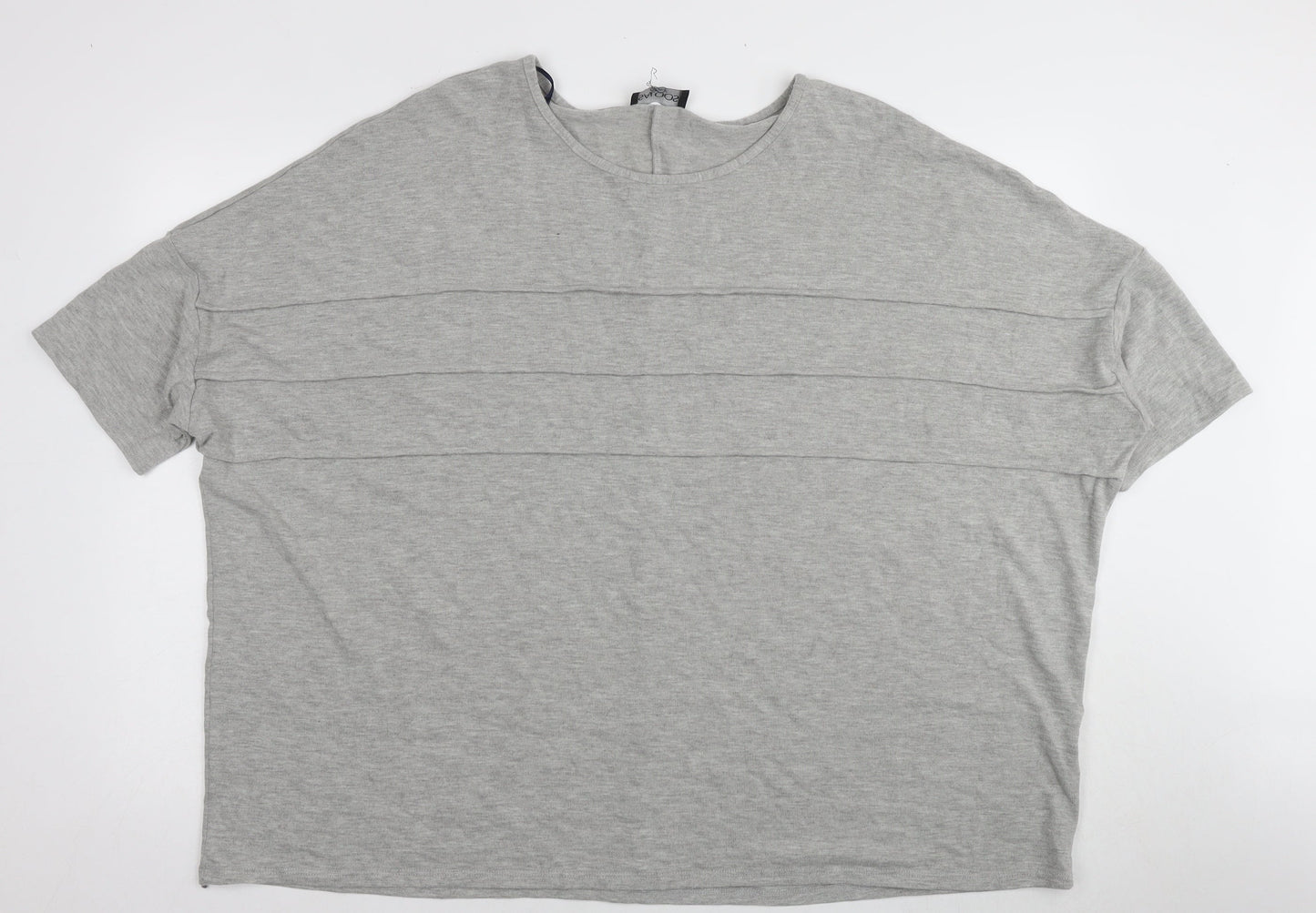 Womens UK Size 20 Saloos Grey Basic T-Shirt