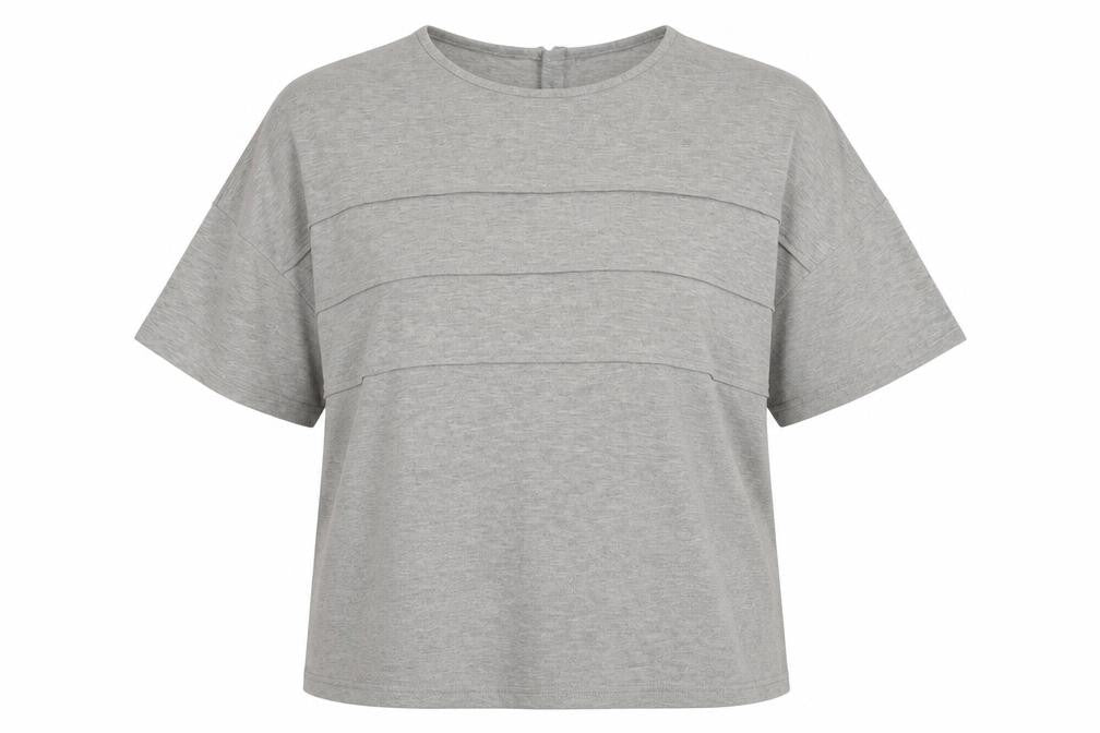 Womens UK Size 20 Saloos Grey Basic T-Shirt