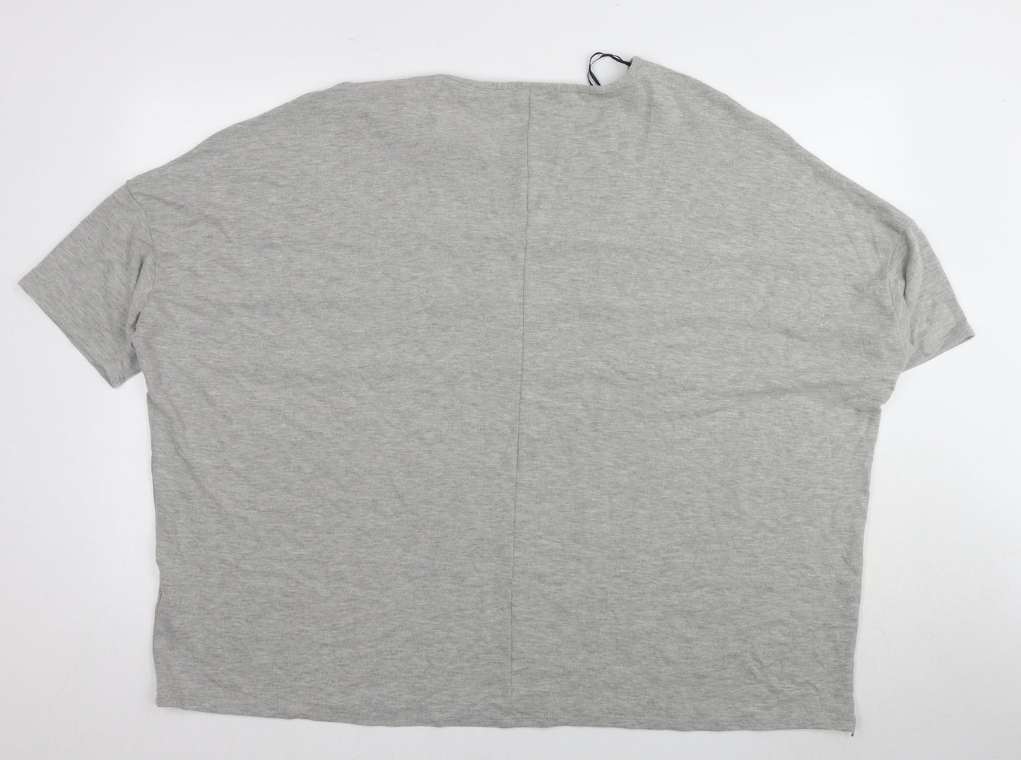 Womens UK Size 20 Saloos Grey Basic T-Shirt