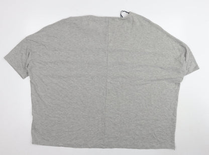 Womens UK Size 20 Saloos Grey Basic T-Shirt