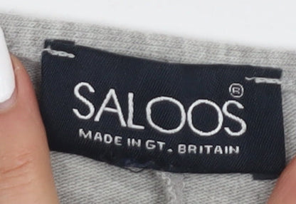 Womens UK Size 20 Saloos Grey Basic T-Shirt