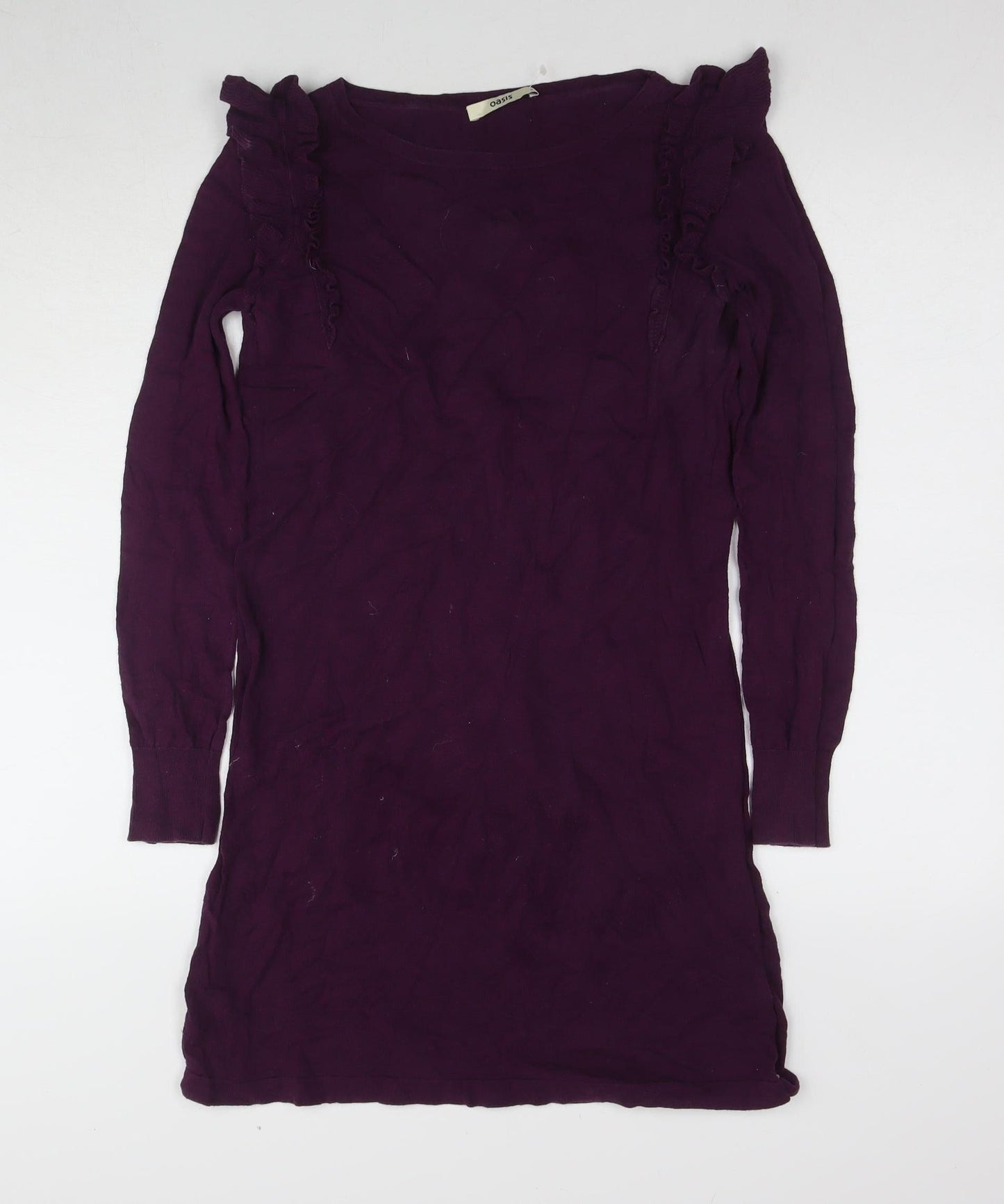 Oasis Women's Purple Long Sleeve Dress Size S