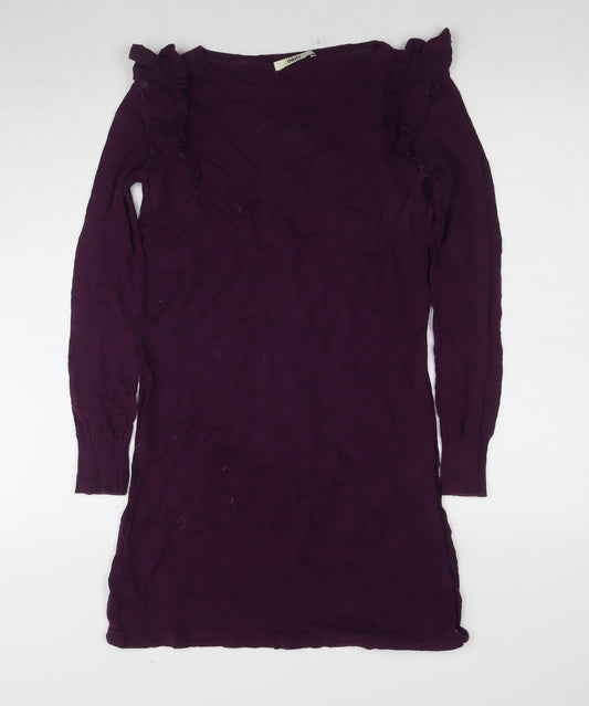 Oasis Women's Purple Long Sleeve Dress Size S