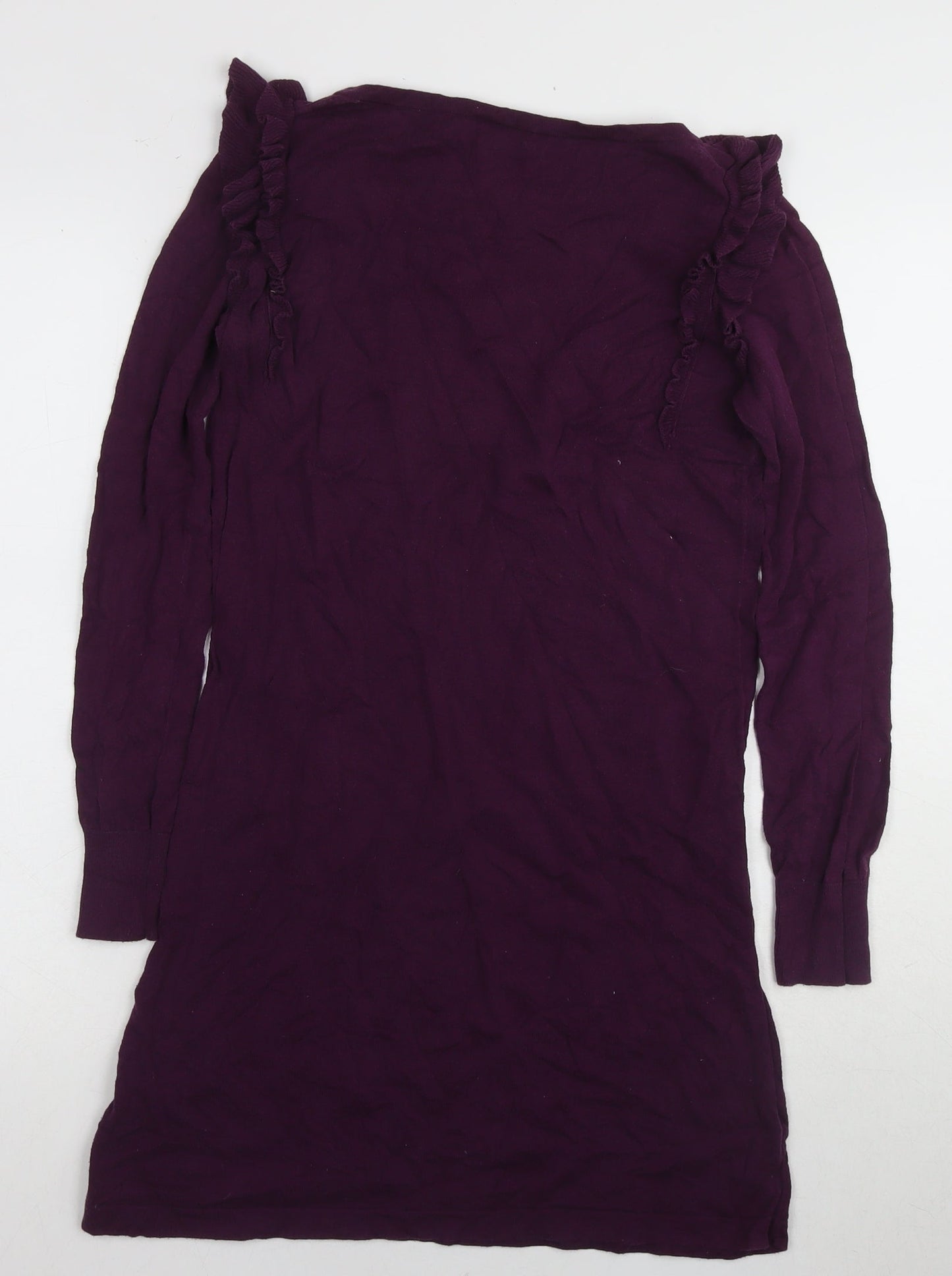 Oasis Women's Purple Long Sleeve Dress Size S