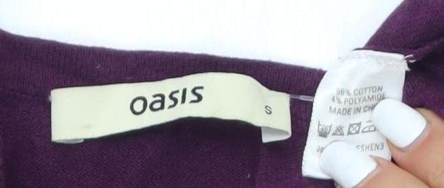 Oasis Women's Purple Long Sleeve Dress Size S