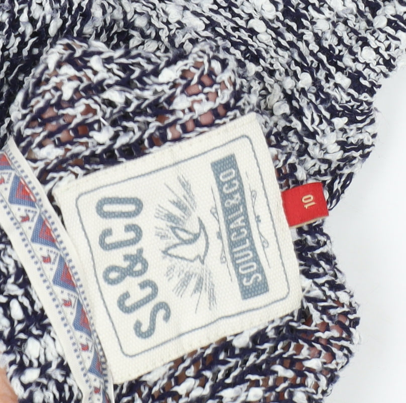 Womens UK Size 10 SoulCal Multicoloured Pullover Jumper