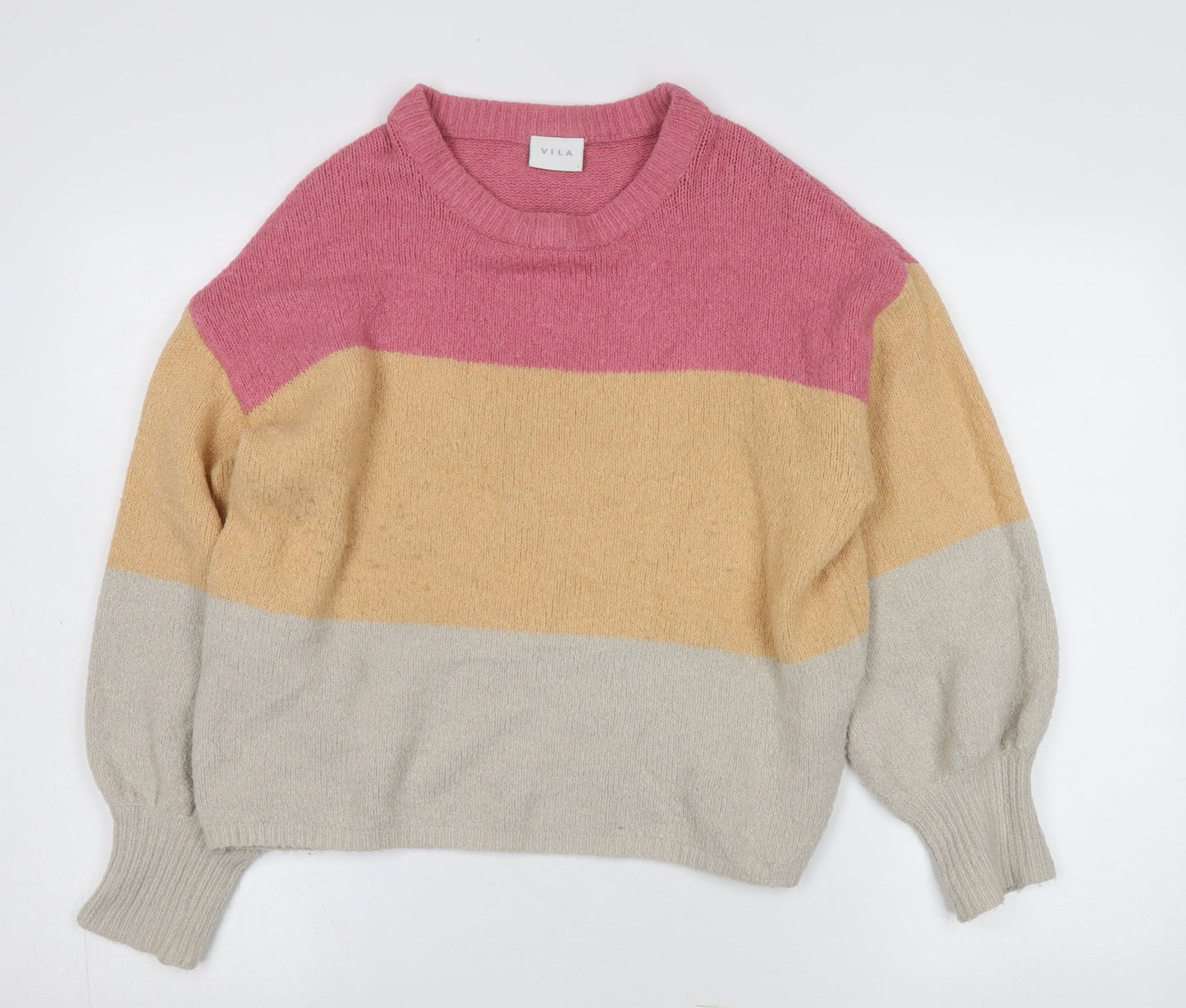 Womens UK Size S VILA Multicoloured Pullover Jumper