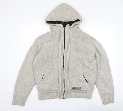 Asylum Men's Grey Hooded Jacket Size M Regular Fit