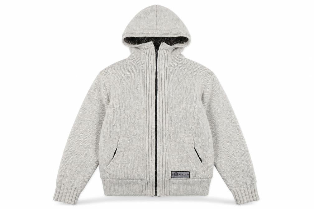 Mens UK Size M Asylum Grey Hooded