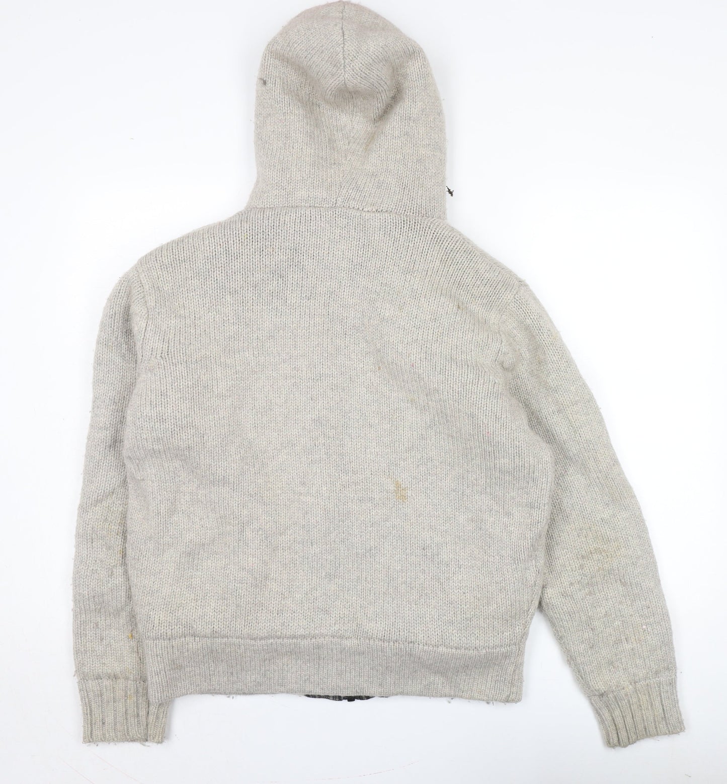 Asylum Men's Grey Hooded Jacket Size M Regular Fit