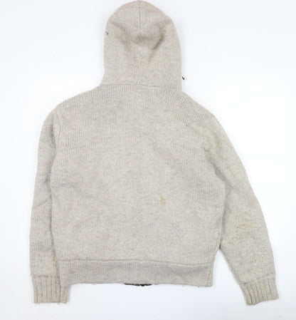 Asylum Men's Grey Hooded Jacket Size M Regular Fit