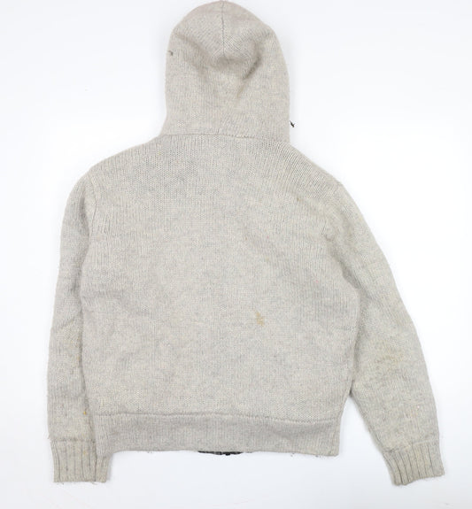 Asylum Men's Grey Hooded Jacket Size M Regular Fit