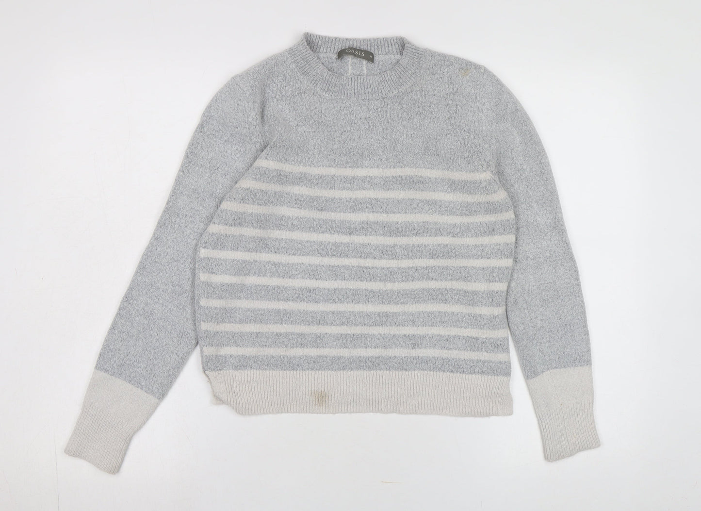 Womens UK Size M Oasis Grey Pullover Jumper
