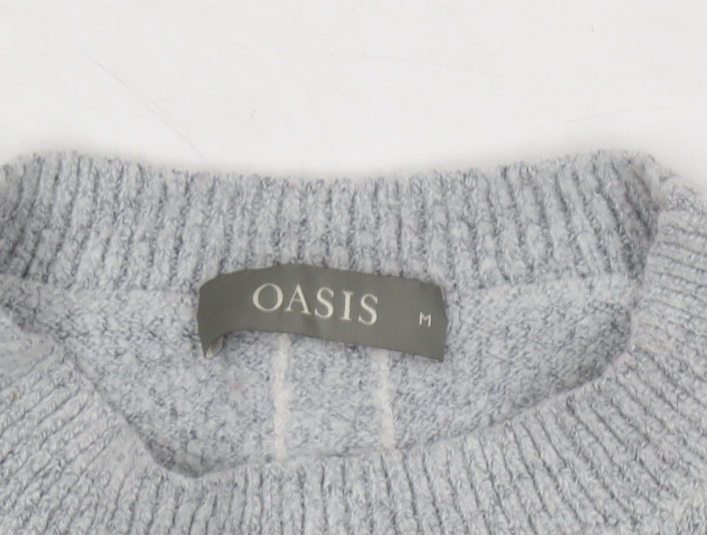 Womens UK Size M Oasis Grey Pullover Jumper
