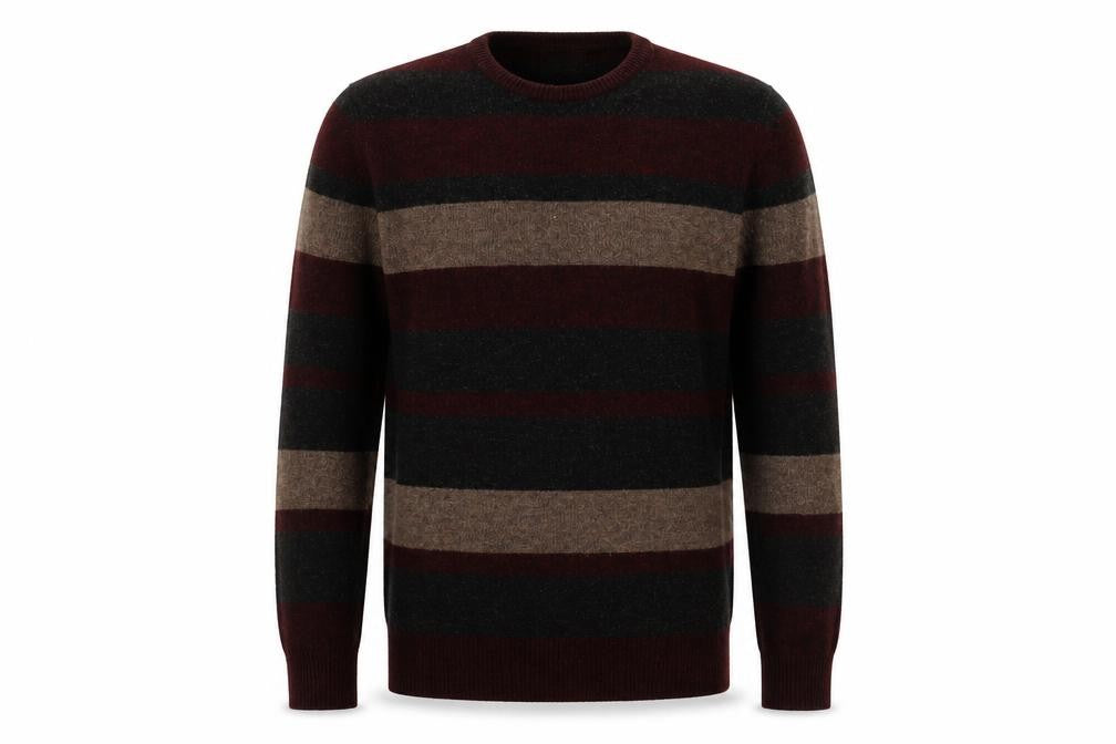 Mens UK Size M Atlantic Bay Multicoloured Pullover Jumper