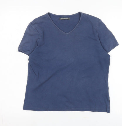 Womens UK Size 12 Hawkshead Blue Basic T-Shirt