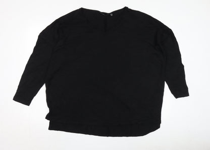 Womens UK Size UK 18 friends like these Black Basic T-Shirt