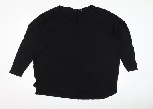 Womens UK Size UK 18 friends like these Black Basic T-Shirt