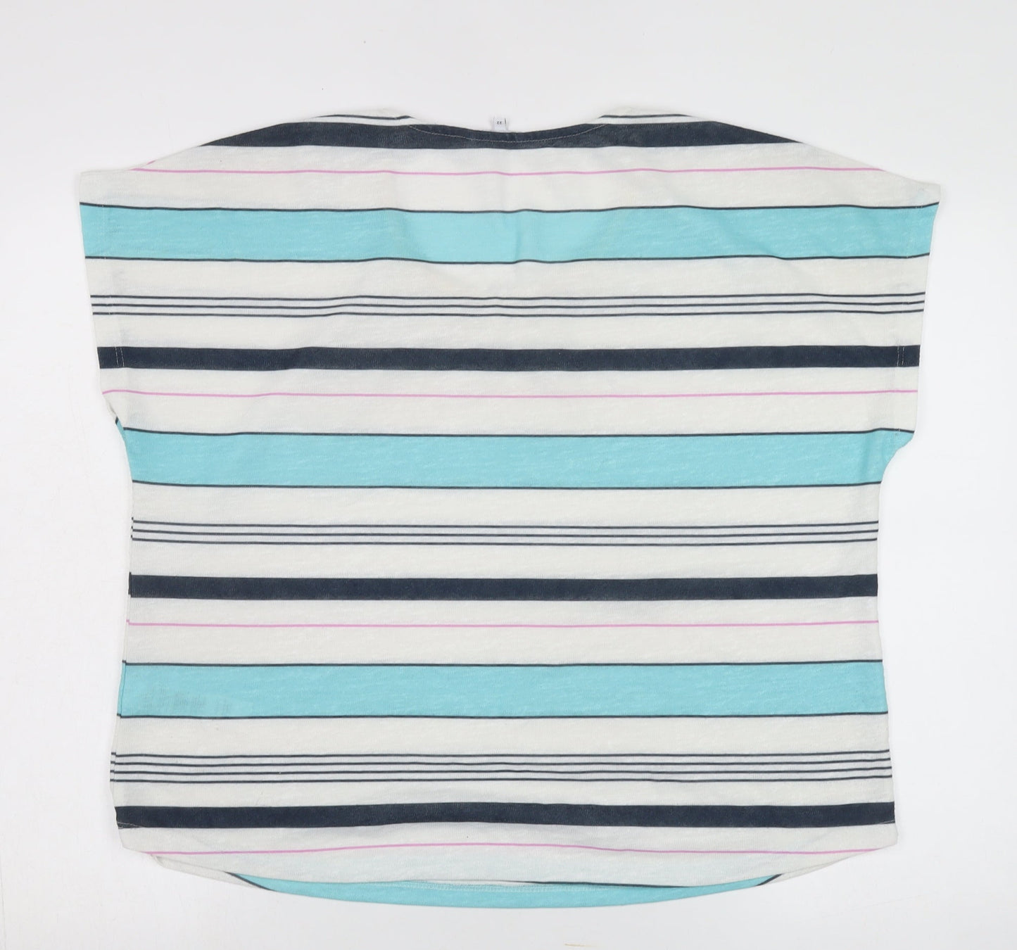 Womens UK Size 22 DASH Multicoloured Basic T-Shirt