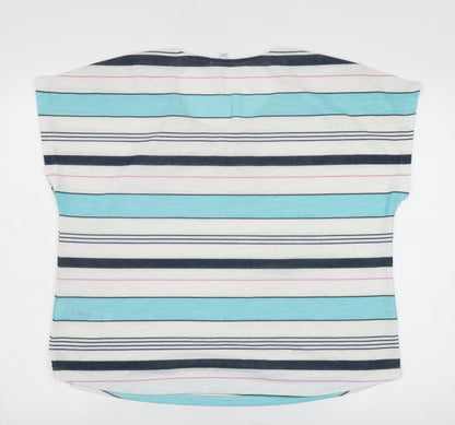 Womens UK Size 22 DASH Multicoloured Basic T-Shirt