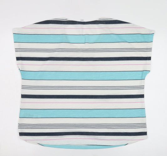 Womens UK Size 22 DASH Multicoloured Basic T-Shirt