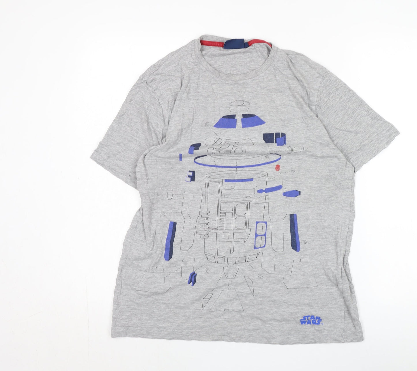 Star Wars Boys Grey R2-D2 Graphic T-Shirt - Size S