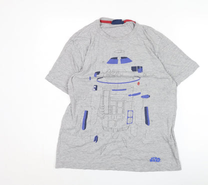 Star Wars Boys Grey R2-D2 Graphic T-Shirt - Size S