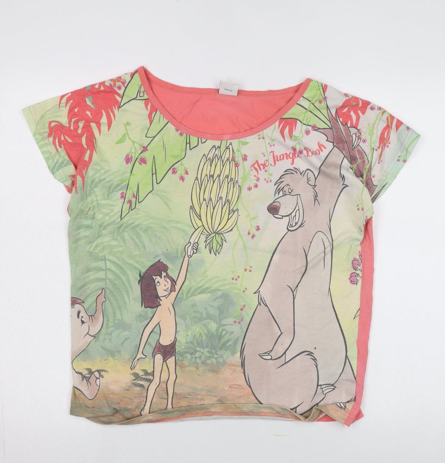 Womens UK Size 8-10 Disney Multicoloured Basic T-Shirt