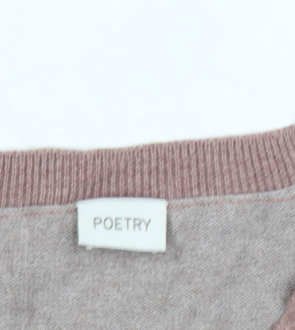 Womens UK Size S Poetry Multicoloured Tunic Jumper