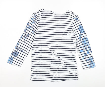 Maine Women's Stripe Floral Long Sleeve T-Shirt