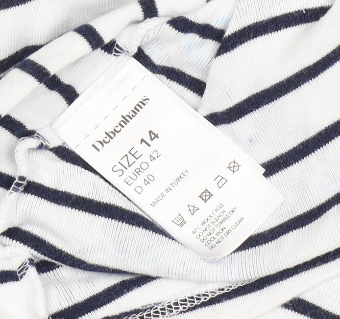 Maine Women's Stripe Floral Long Sleeve T-Shirt