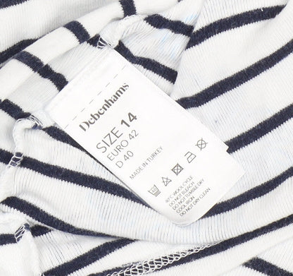Maine Women's Stripe Floral Long Sleeve T-Shirt