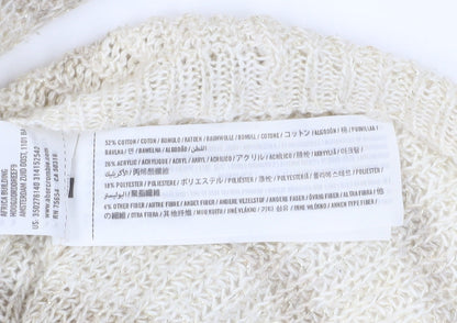 Womens UK Size L Hollister Beige Pullover Jumper