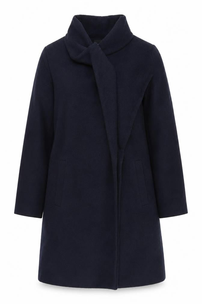 Womens UK Size M Wallis Black Overcoat