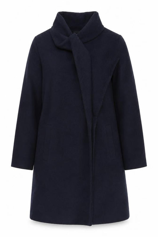 Womens UK Size M Wallis Black Overcoat
