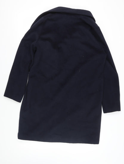 Womens UK Size M Wallis Black Overcoat