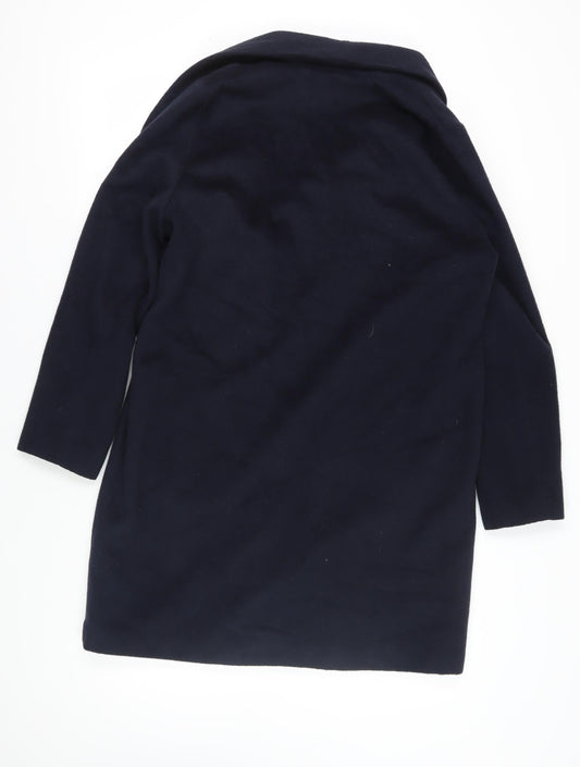 Womens UK Size M Wallis Black Overcoat