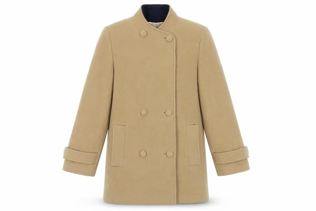 Womens UK Size 10 Kesta Beige Overcoat