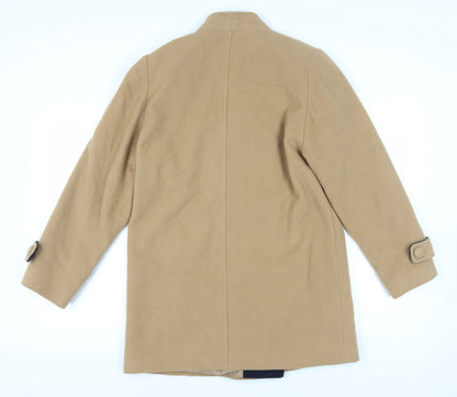 Womens UK Size 10 Kesta Beige Overcoat