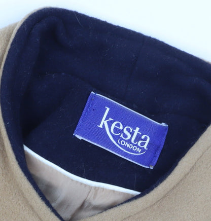 Womens UK Size 10 Kesta Beige Overcoat